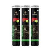 Auric Liver Detox Effervescent | 60 Tablets Fizzy Water with 10 Ayurvedic Herbs