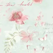Norwall Wallcoverings AB42430 Abby Rose 3 Memento Wallpaper Teal/Pink
