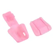 25 Pack Zipper Pull Cord Ends Zip Clip Buckle Rope End Lock 18mm Pink