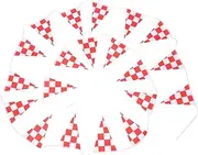 COOLHIYA Racing Banner Checkered Flag Race Car Party Supplies Polyester Small Flags for Decorations