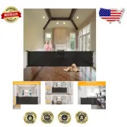 Extra Wide 100-Inch Retractable Baby & Pet Gate - Versatile Indoor/Outdoor Use