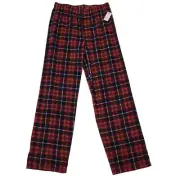 Kohls Plaid Cozy Warm Fleece Pajama Pants Men's M Plaid Red Blue White
