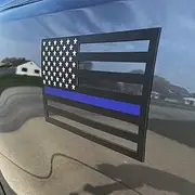 Thin Blue Line Magnet Large - 9 x 7 – Made in The USA – Strong Weatherproof Police Support Thin Blue Line Magnet