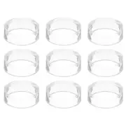 9 Pcs 1.7" Round Baseball Stand Acrylic Sphere Holder Crystal Sphere Display