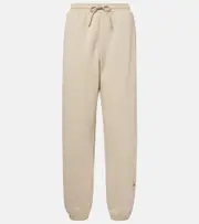 [Adidas by Stella McCartney] Adidas by Stella McCartney Logo high-rise cotton-blend sweatpants AU 6 beige