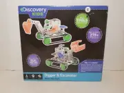 Discovery Kids Build Your Own Digger & Excavator Metal Twin Pack 278+ Pieces NEW