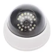 C-63 Security Dummy Fake Surveillance CCTV Dome IR Camera with Flashing Red LED Light