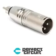 Hosa GXR-135 XLR3M to RCA In-line Audio ADAPTER - NEW - PERFECT CIRCUIT