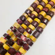 Mookaite Jasper Faceted Rondelle Wheel Discs Beads Approx 11-12mm 15.5" Strand