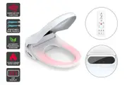 Premium Smart Wash & Dry Remote Control Electric Bidet Toilet Seat