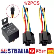 1/2PCS Automotive-Relay 12V 5Pin 40A Car SPDT 5 Wires with Harness Socket
