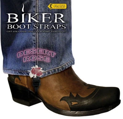 Harley-Davidson Boot 4" Desert Rose Motorcycle Boot Straps