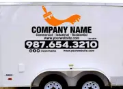 3pcs Custom Company Trailer Truck Van Business Vinyl Decal Sign - Sides & Back 2