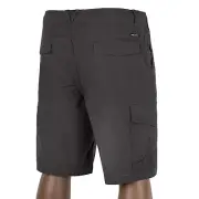 Volcom Grande Barracks Cargo Short Asphalt - Ripstop Short with Side Pockets