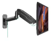 MOUNT PRO Single Monitor Wall Mount for 13 to 32 Inch Computer Screens, Gas Arm