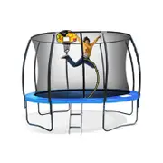 Kahuna Pro 8ft Trampoline With Mat, Reversible Pad, Basketball Set