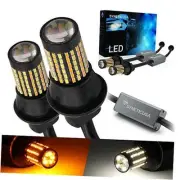 1157 Error Free Canbus Dual Color Switchback LED Turn Signal Light Bulbs No