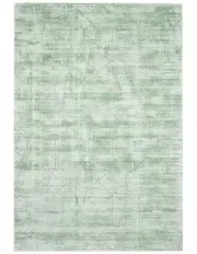 [Miss Amara] Harley Geometric Viscose Rug in Mint Green
