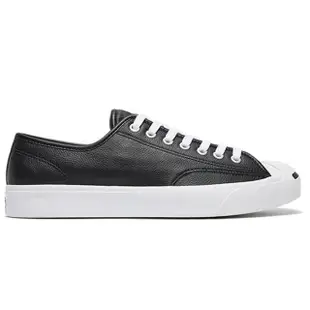 【CONVERSE】休閒鞋 男鞋 女鞋 帆布鞋 運動 低筒 皮革 開口笑 JP OX BLACK/WHITE/WHITE 黑 164224C