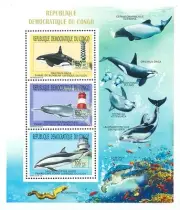 Dolphins & Lighthouses - Animals (2011) - Imperforated - Block collective