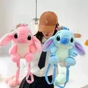 New Disney Cartoon Plush Backpack Kawai Stitch Doll Shoulder Bag Autumn