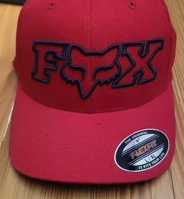FOX RACING ELLIPSOID FLEXFIT HAT - RED /24421-465-L/XL