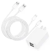 High Grade 3in1 Power Adapter Charger Type C&Micro Cable f ZTE Blade Max 3 Z986U