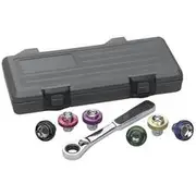 GearWrench Socket Set Magnetic Oil Drain Plug Blowmold Case - 7 Piece - 3870D