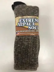 Extreme Alpaca Sock size 7-9,American Made & Raised, With reinforced heel & toe