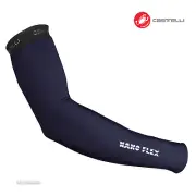 Castelli NANO FLEX 3G Water Repellent Cycling Arm Warmers : SAVILE BLUE