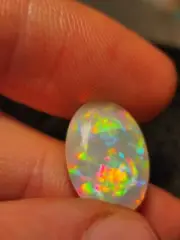 Mega Faceted Ethiopian Opal Gem Colour Top Quality Rare!