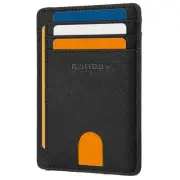 Slim Minimalist RFID Blocking Wallet for Men Women Front Pocket Leather Gift Box