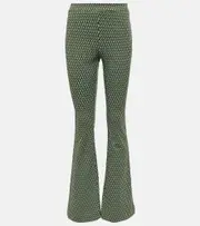 [Dorothee Schumacher] Dorothee Schumacher Graphic Statement flared pants AU 16 green