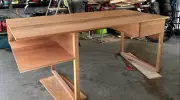 Solid Timber Executive Oak Desk