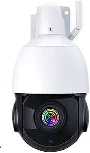 4K 8MP WiFi Video Surveillance Camera 50X Zoom CCTV Cam AI Human Detect Outdoor Security PTZ IP Cameras(EU Plug,8MP Camera)