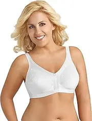 [EXQUISITE FORM] Side Shaping Wirefree Plus Size Bra with Floral Lace, Size