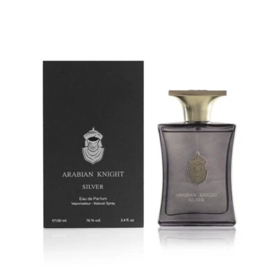 Arabian Knight Silver Eau de Parfum 100ml Men’s Luxury Long Lasting Arabic Scent