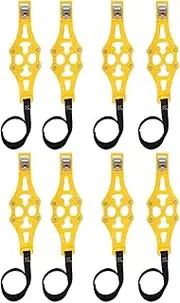 HTQZW Anti-Skid Adjustable TPU Car Winter Snow Tyre Belts - Roadway Safety Wheel Chains (Color Name : 8pcs Yellow)