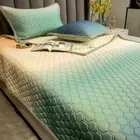 Summer Ice Silk Cooling Bed Sheets Full Queen Fitted Mattress Cover Sleeping Mat