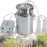 Electric Milking Machine Electric Cow Sheep Milking Machine, Electric Milking Machine Milker, for Farm Cows,Portable Cattle Breast Pump Cow Milking Machine,ForGoats-14L