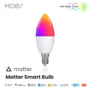 MOES Smart Matter WiFi E14 LED Light Bulbs CW RGB Dimmable Homekit/Alexa/Google