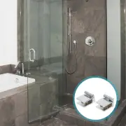 2 Pcs Glass Door Hinge Soft Close Hinges for Cabinets Bookcase Shower Doors