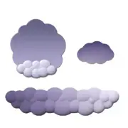 Cloud Mouse Pad Wrist Support Keyboard Wrist Rest Set, Ergonomic Cloud Arm Wr...
