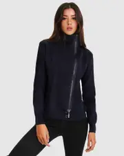 [Belle & Bloom] Brother's Zip Front Jumper - Navy