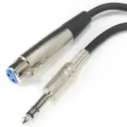15ft XLR 3pin Female Jack~6.35mm 1/4" Male Plug STEREO/TRS Audio Cable/Cord/Wire
