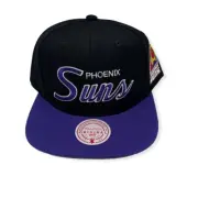 Mitchell & Ness Phoenix Suns Team Script 2.0 Black/Purple Adjustable Snapback