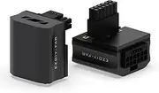 EZDIY-FAB 12VHPWR 12+4 Pin Angle Connector Power Adapter for RTX40' Series Graphics Card, Supports 600W Output, Comptatible to RTX4090,4080,4070ti -90 Degrees RVS Type- Black