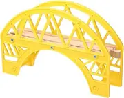 Train Track Extensions Wooden Railroad Bridge Toys for Boys Train Layout Pieces