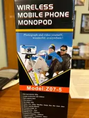 Wireless Mobile Phone Monopod/Bluetooth Selfie Stick Z07-5 Color Blue
