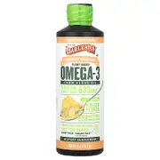 Barlean's, Seriously Delicious®, Plant Based Omega-3 From Algae Oil, Ginger Peach, 630 mg, 16 oz (454 g)